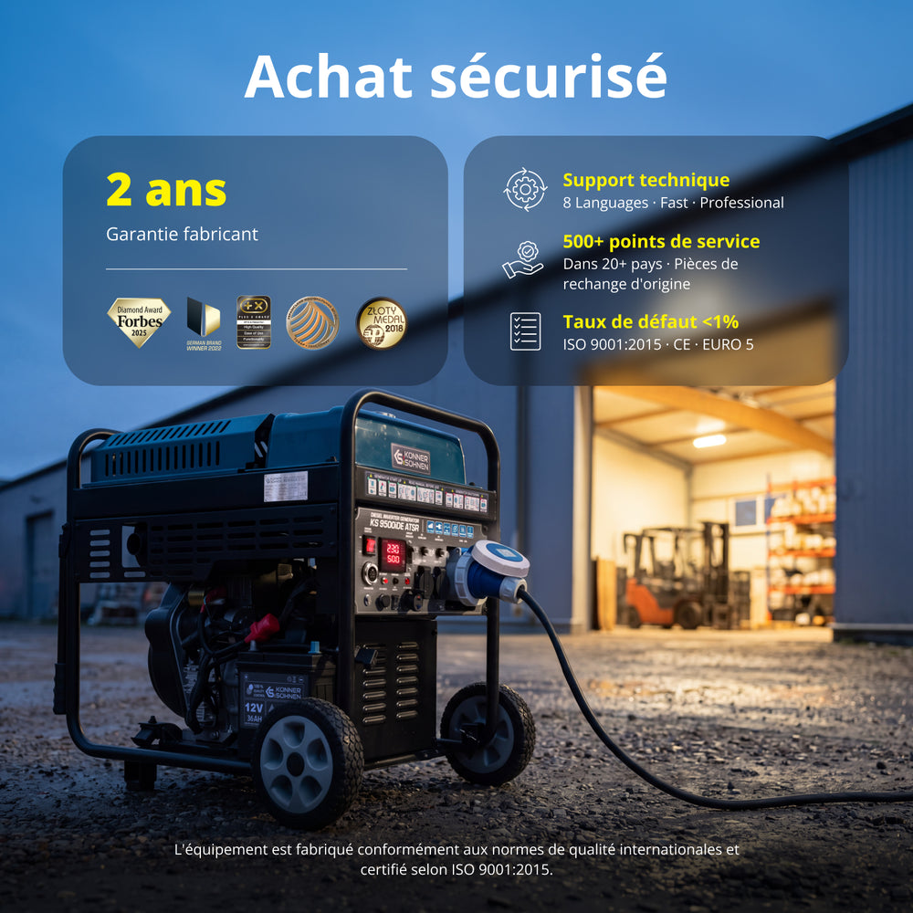 Groupe électrogène à inverter diesel KS 9500iDЕ ATSR