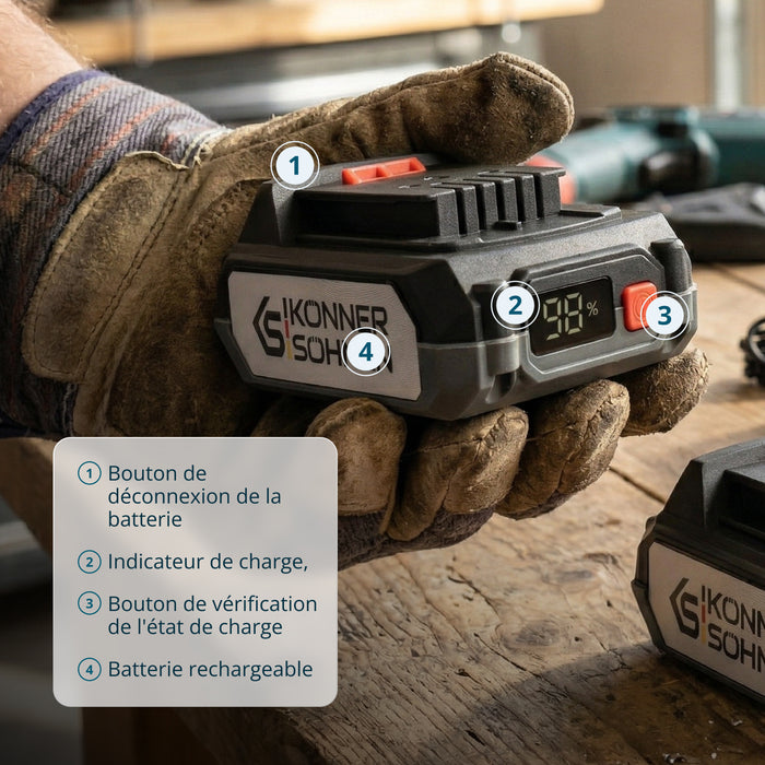 Batterie lithium 20V KS 20V2-1