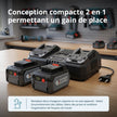 Chargeur double pour batteries rechargeables 20V KS C35A-2 thumbnail