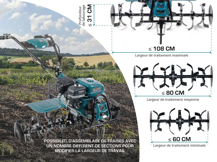 Мotoculteur à essence KS 7HP-1050G