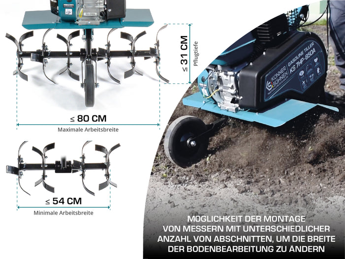 Motoenxada a gasolina KS 7HP-850A