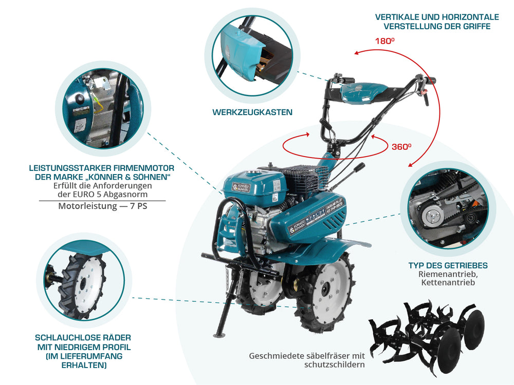 Benzinski kopač KS 7HP-950S