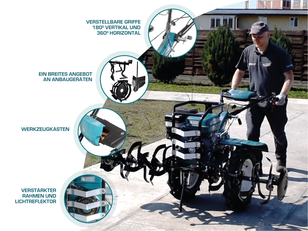 Bensiinikäyttöinen jyrsin KS 9HP-1350G-3 (400)