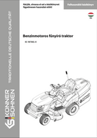 Benzinmotoros fünyíró traktor KS 98TMG-H