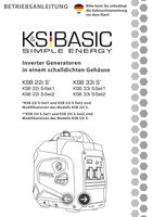 Invertergenerator i lydisoleret kabinet KSB 22i S, KSB 33i S