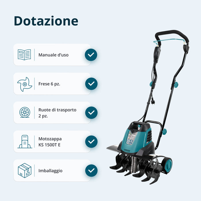 Motozappa elettrica KS 1500T E