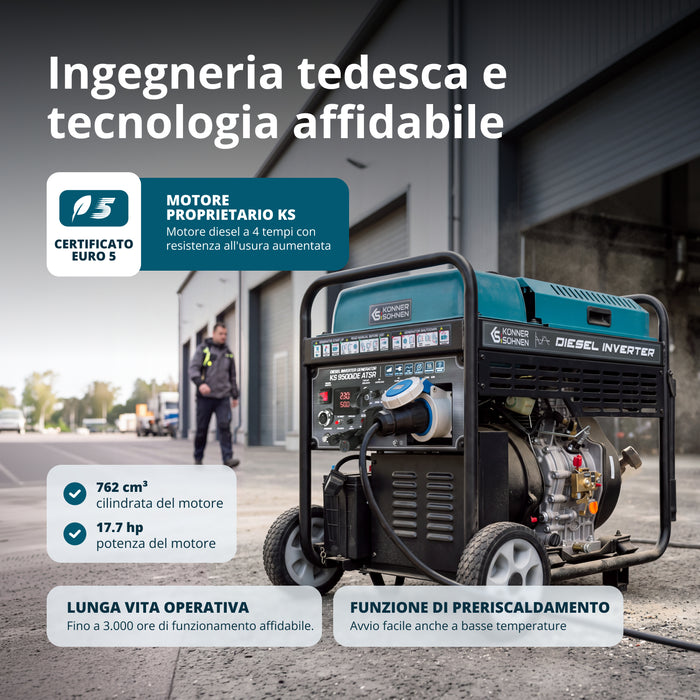 Generatore inverter diesel KS 9500iDE ATSR