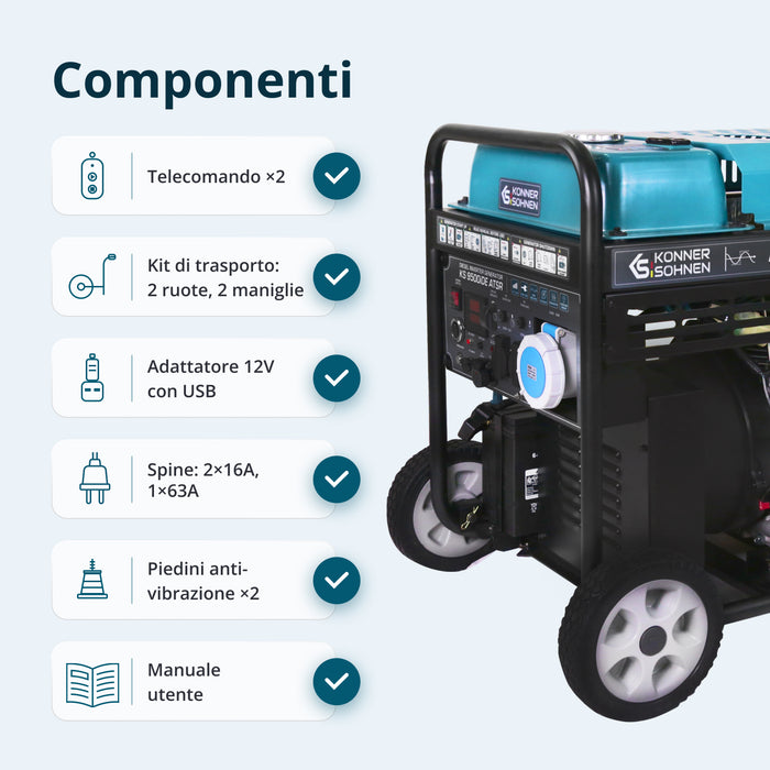 Generatore inverter diesel KS 9500iDE ATSR