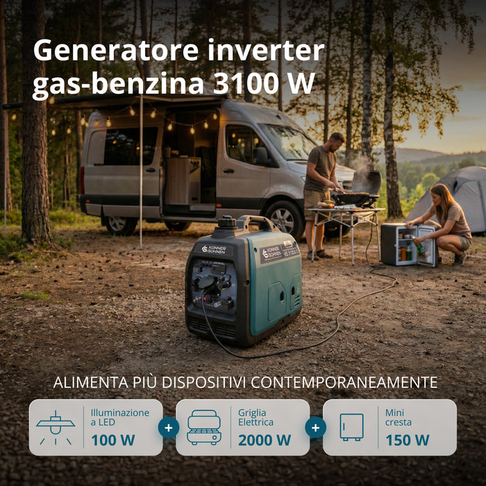 Generatore inverter GPL/benzina KS 3100iG S