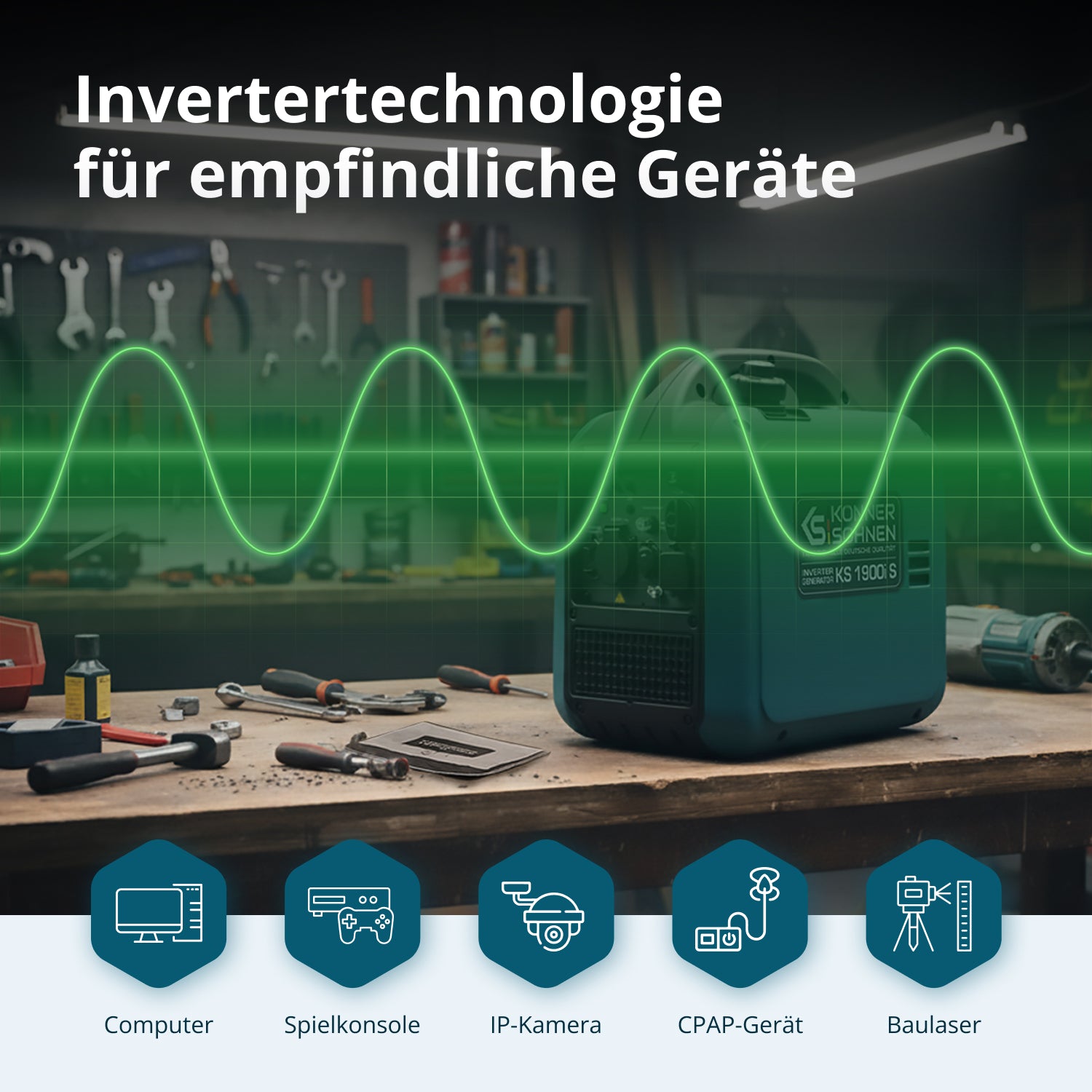 Invertorový generátor KS 1900i S