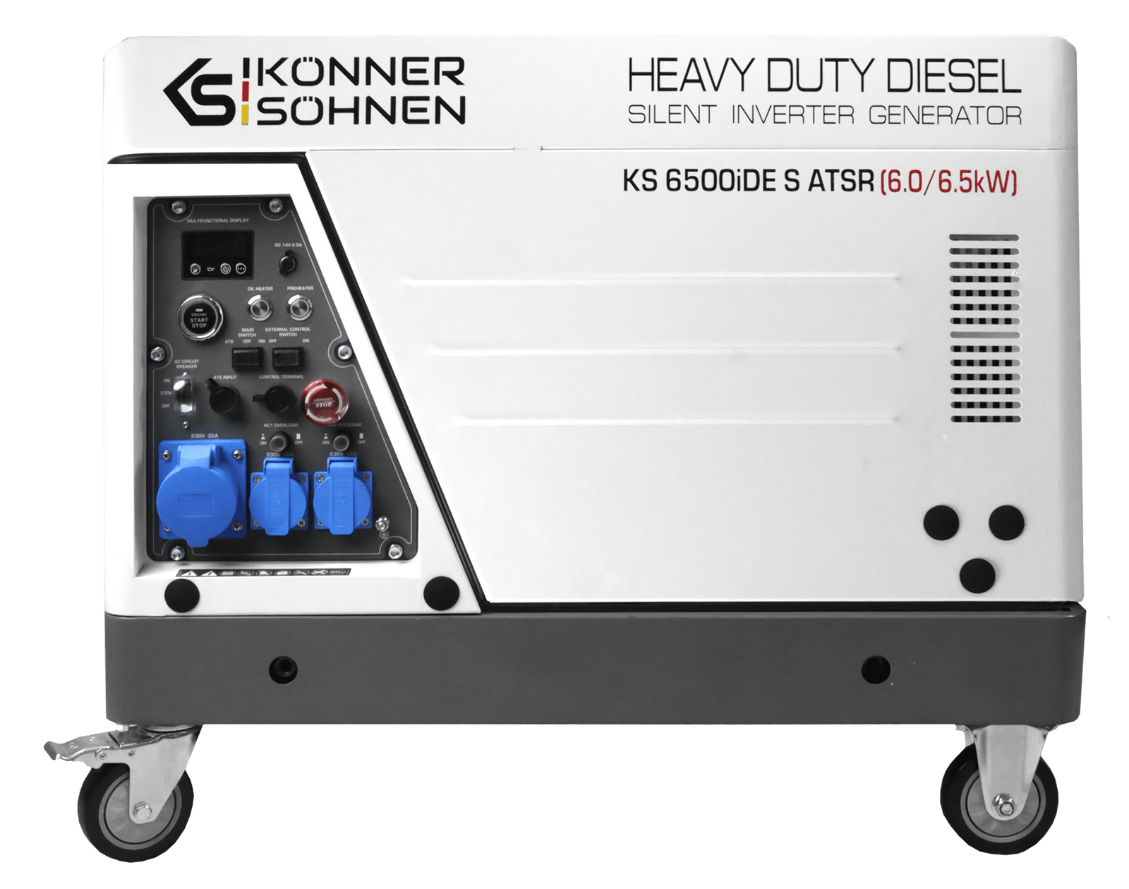 Generatore diesel inverter in cofano insonorizzato KS 6500iDE S ATSR