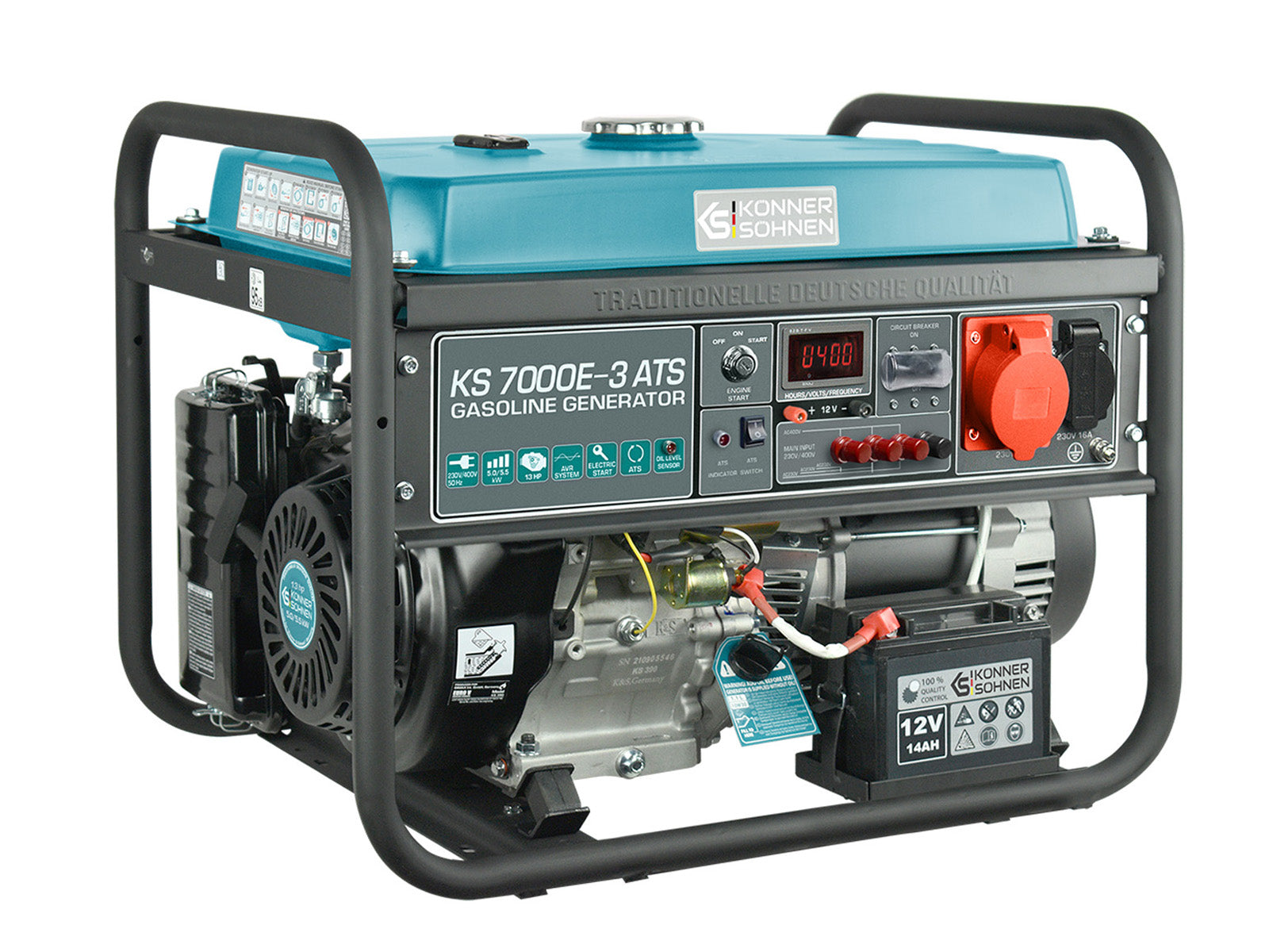Benzingenerátor „Könner & Söhnen” KS 7000E-3 ATS