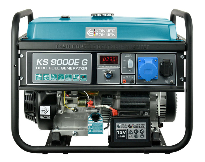 Groupe électrogène à essence/gaz "Könner & Söhnen" KS 9000E G