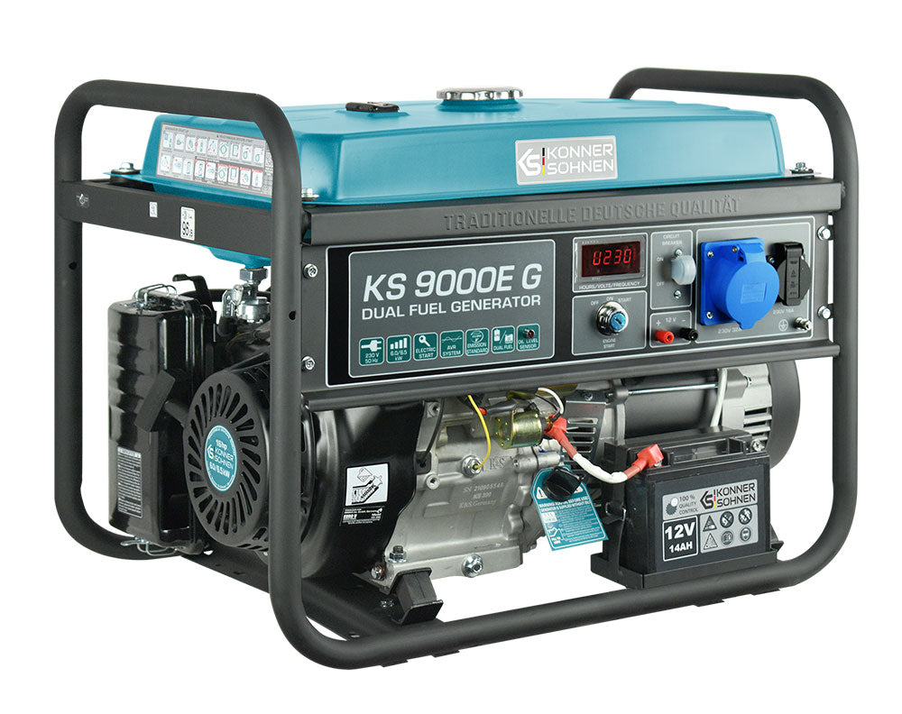 Groupe électrogène à essence/gaz "Könner & Söhnen" KS 9000E G