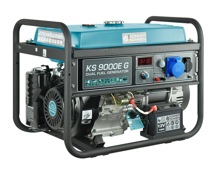 Groupe électrogène à essence/gaz "Könner & Söhnen" KS 9000E G