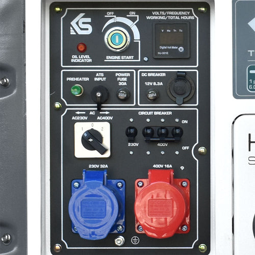 den användarvänliga ergonomiska kontrollpanelen