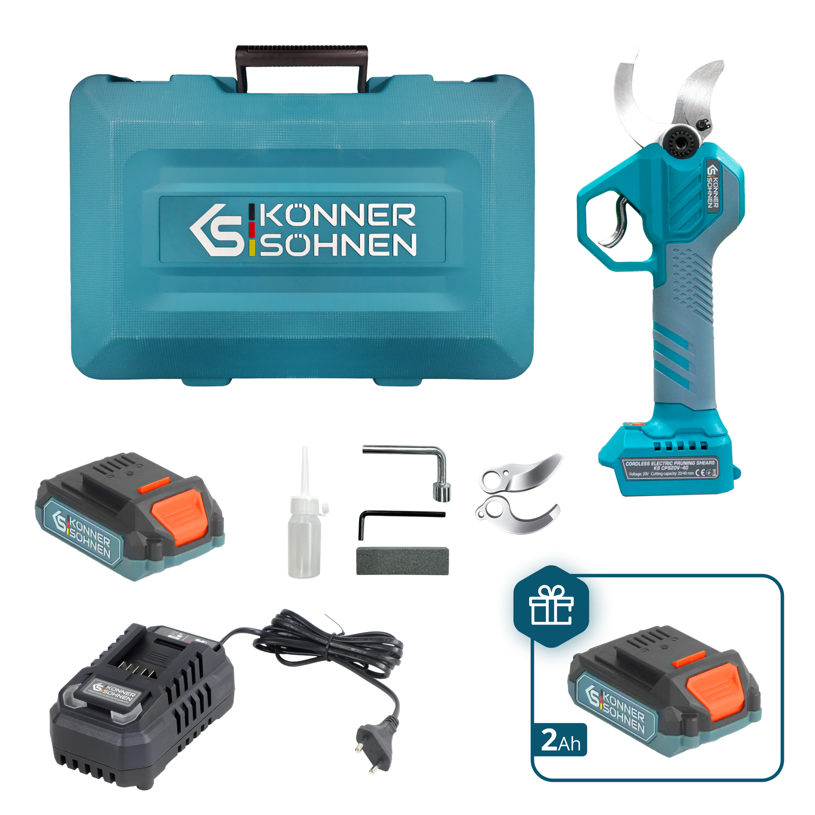 Cesoie a batteria KS CPS20V-40 CASE PLUS