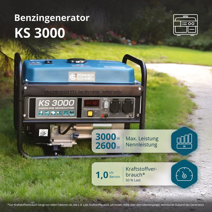 Bensinaggregat "Könner & Söhnen" KS 3000