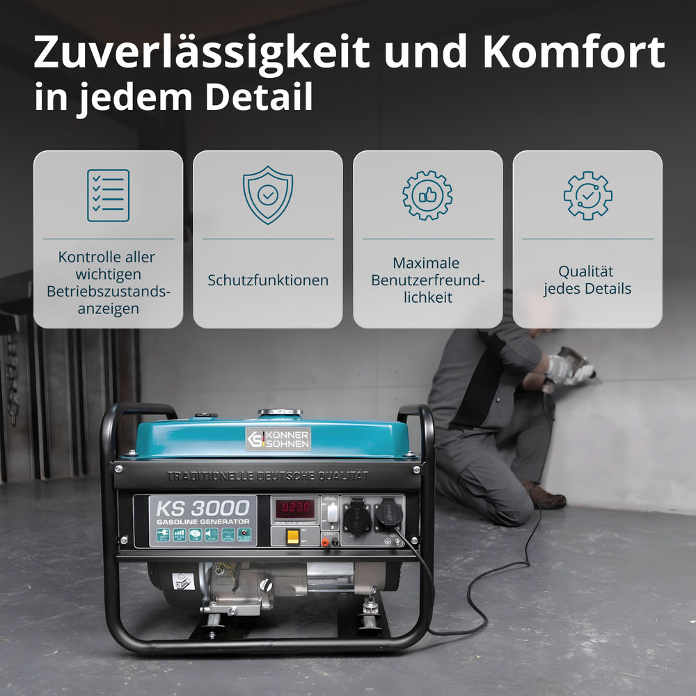 Bensinaggregat "Könner & Söhnen" KS 3000