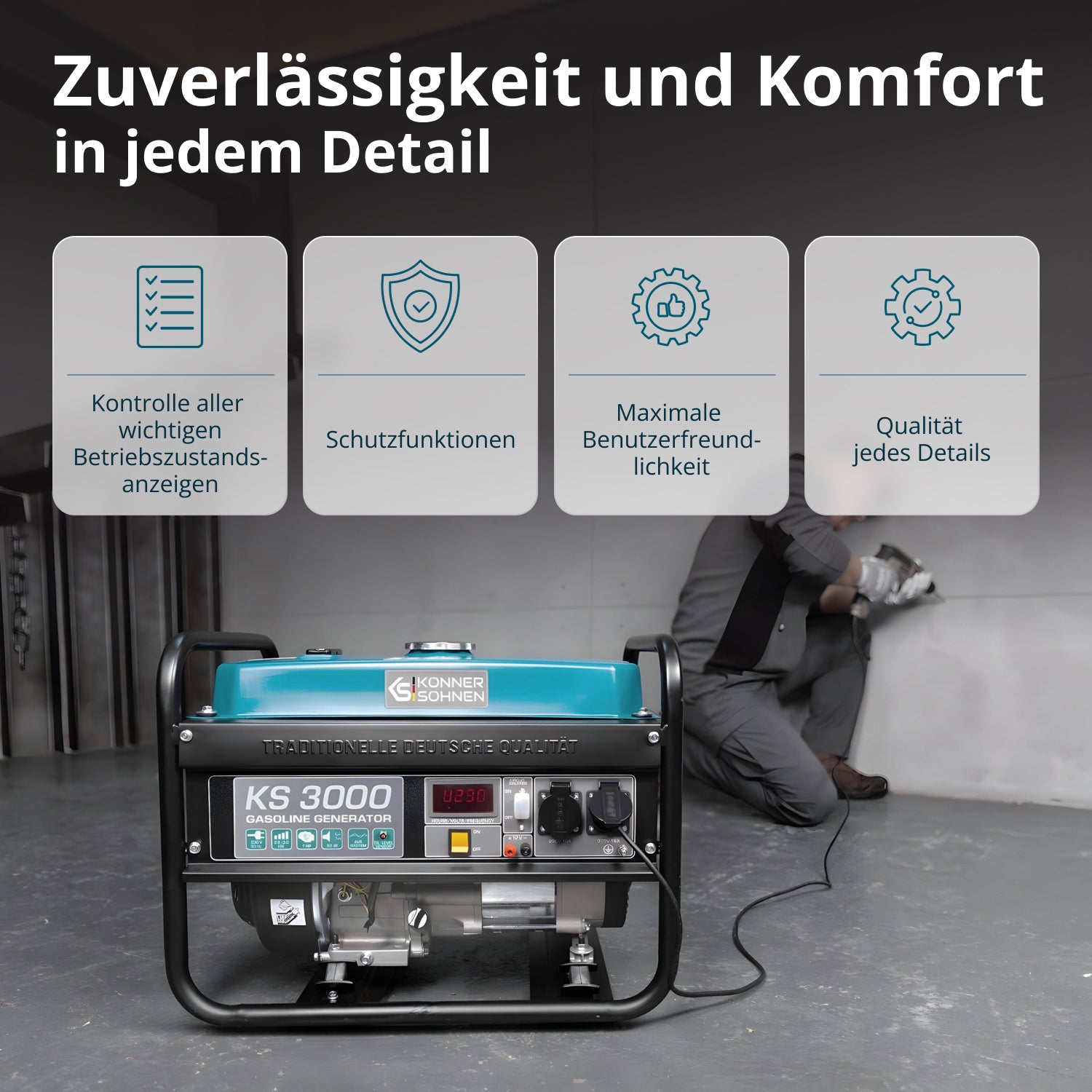 Benzin-Generator "Könner & Söhnen" KS 3000