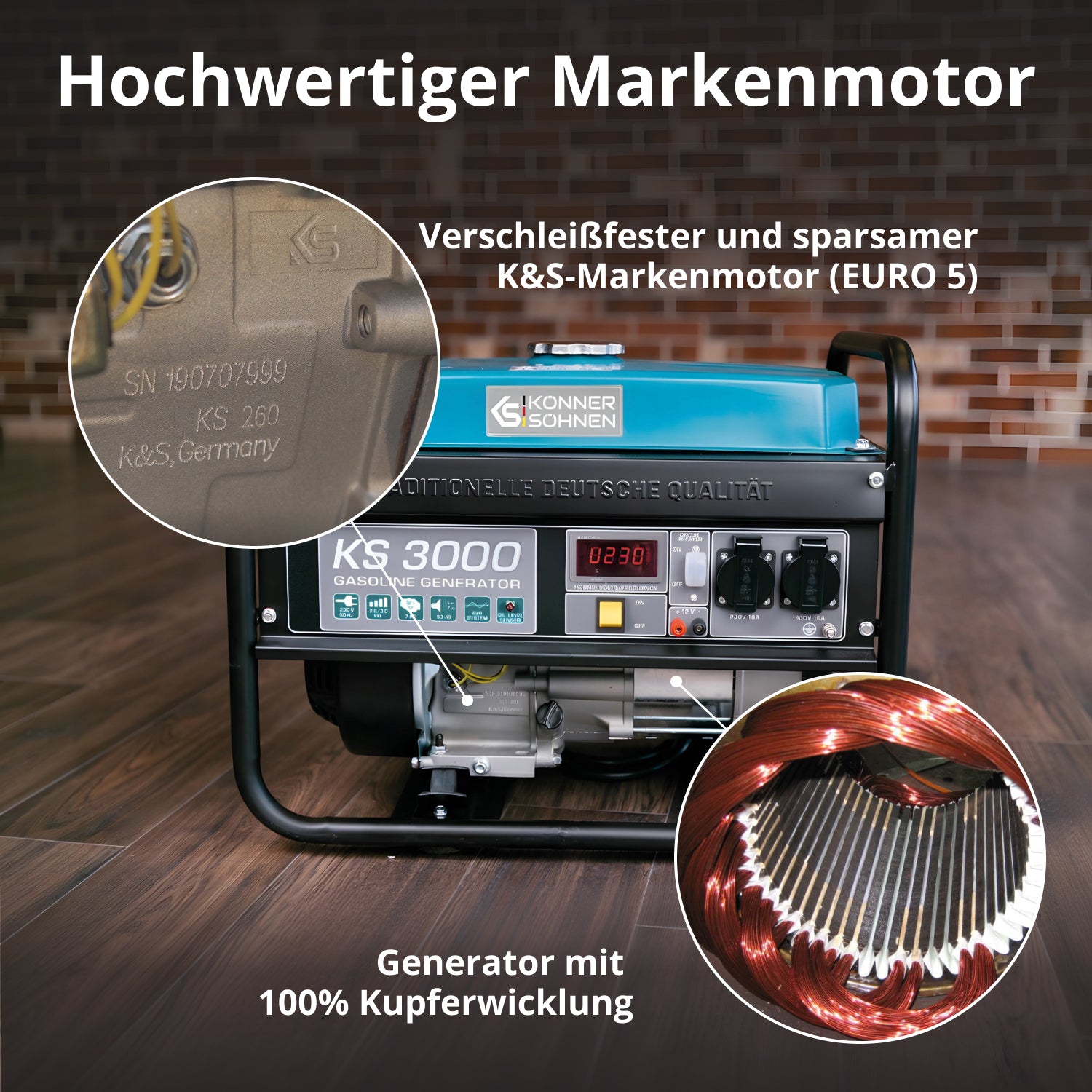 Benzin-Generator "Könner & Söhnen" KS 3000
