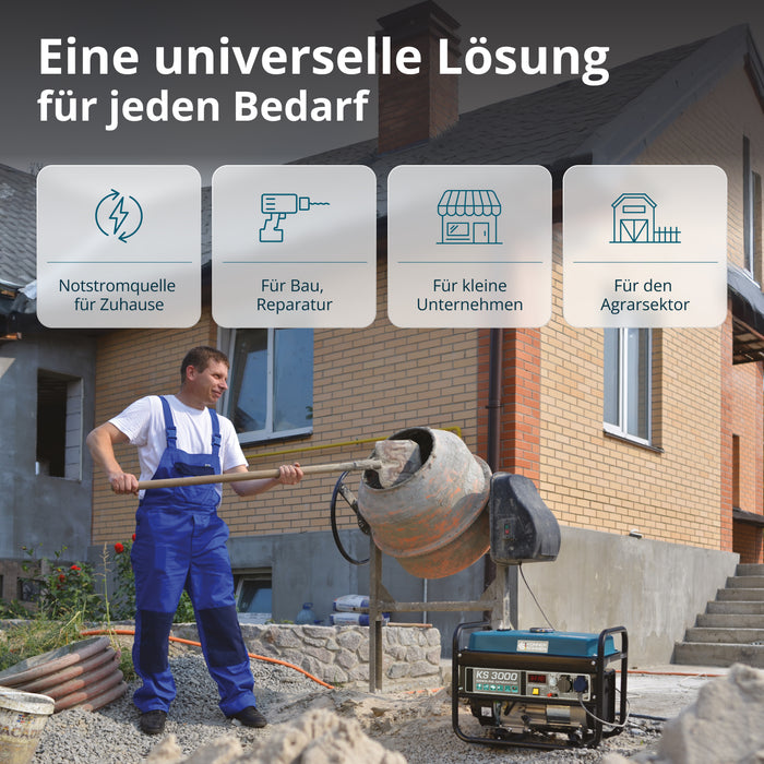 Bensinaggregat "Könner & Söhnen" KS 3000