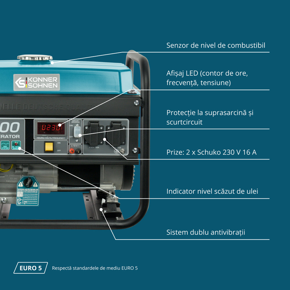 Generator pe benzină „Könner & Söhnen” KS 3000