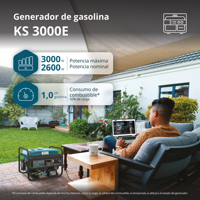 Generador de gasolina "Könner & Söhnen" KS 3000E