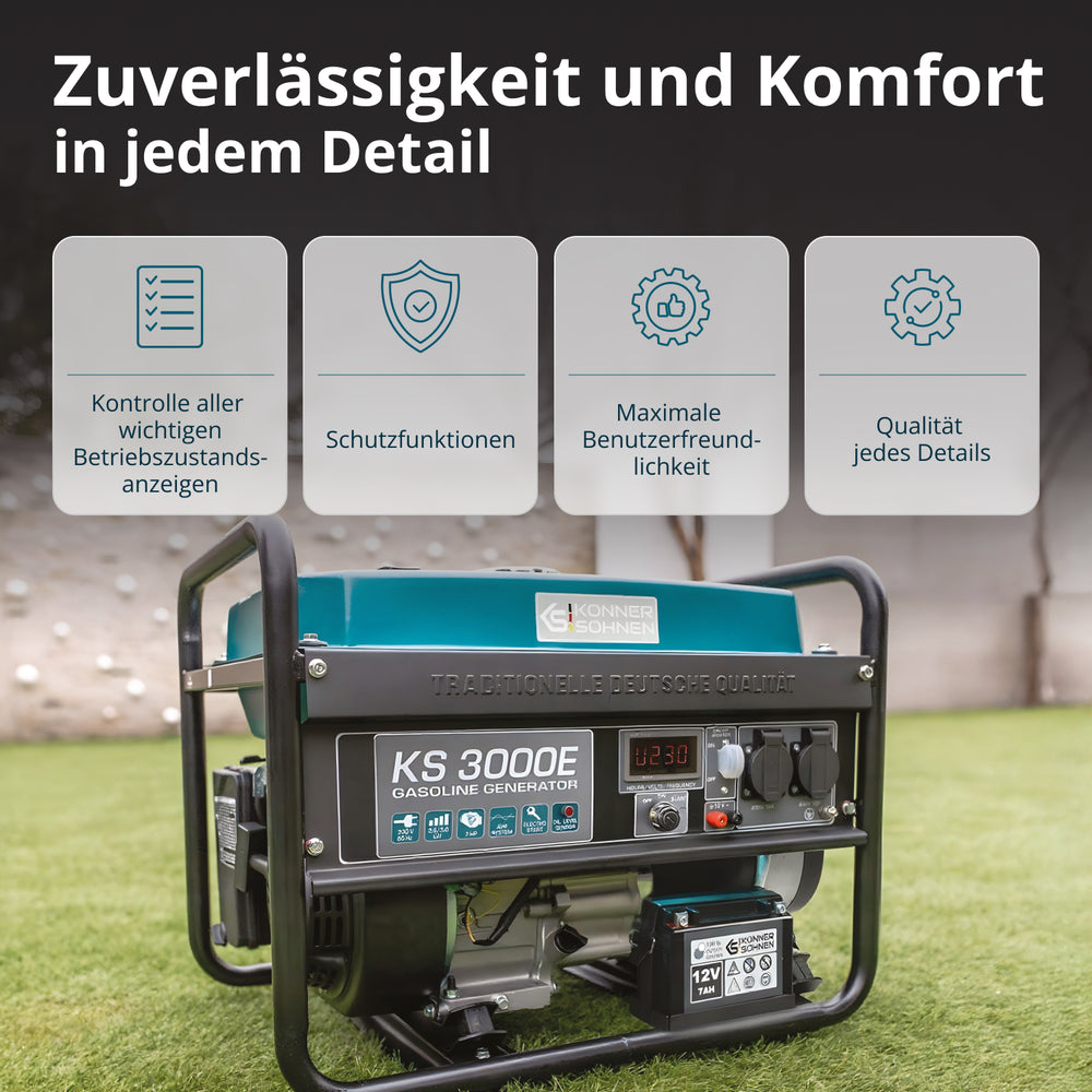 Gerador a gasolina "Könner & Söhnen" KS 3000E