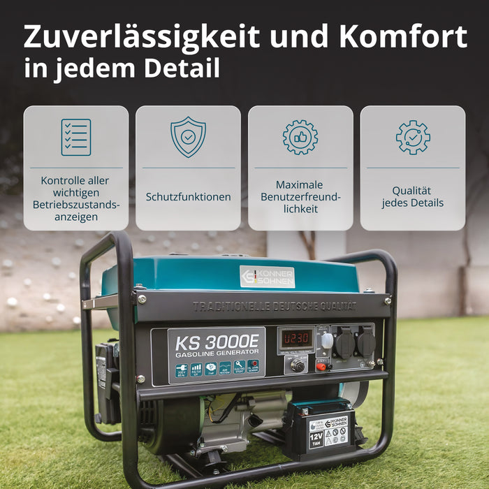 Gerador a gasolina "Könner & Söhnen" KS 3000E