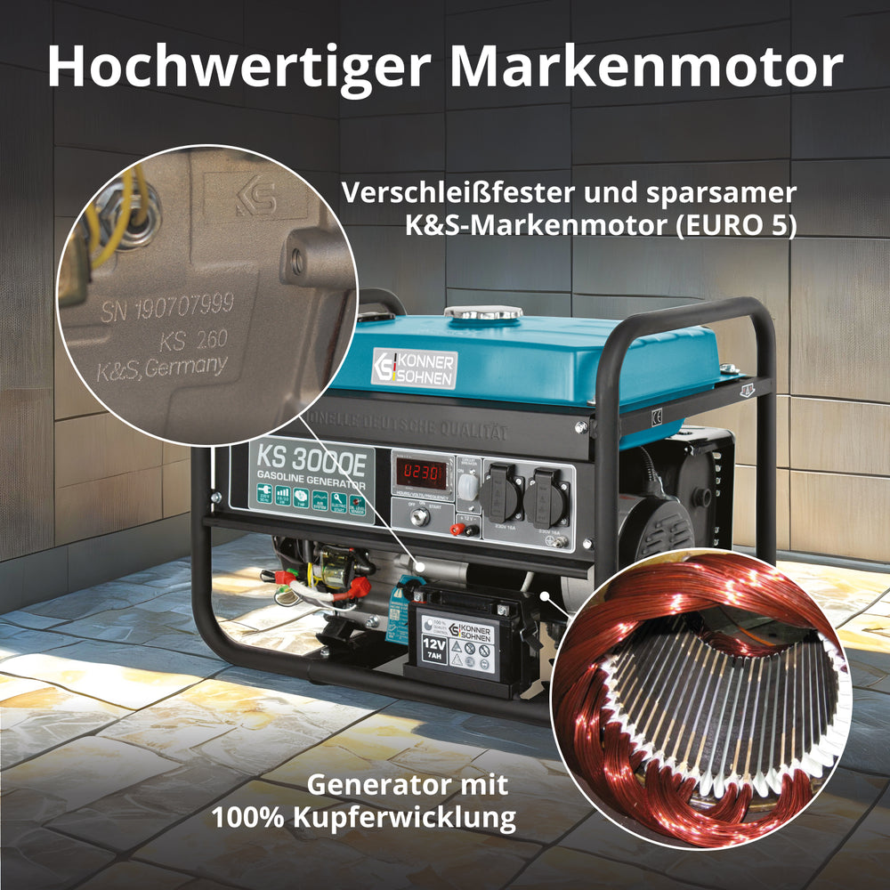 Gerador a gasolina "Könner & Söhnen" KS 3000E