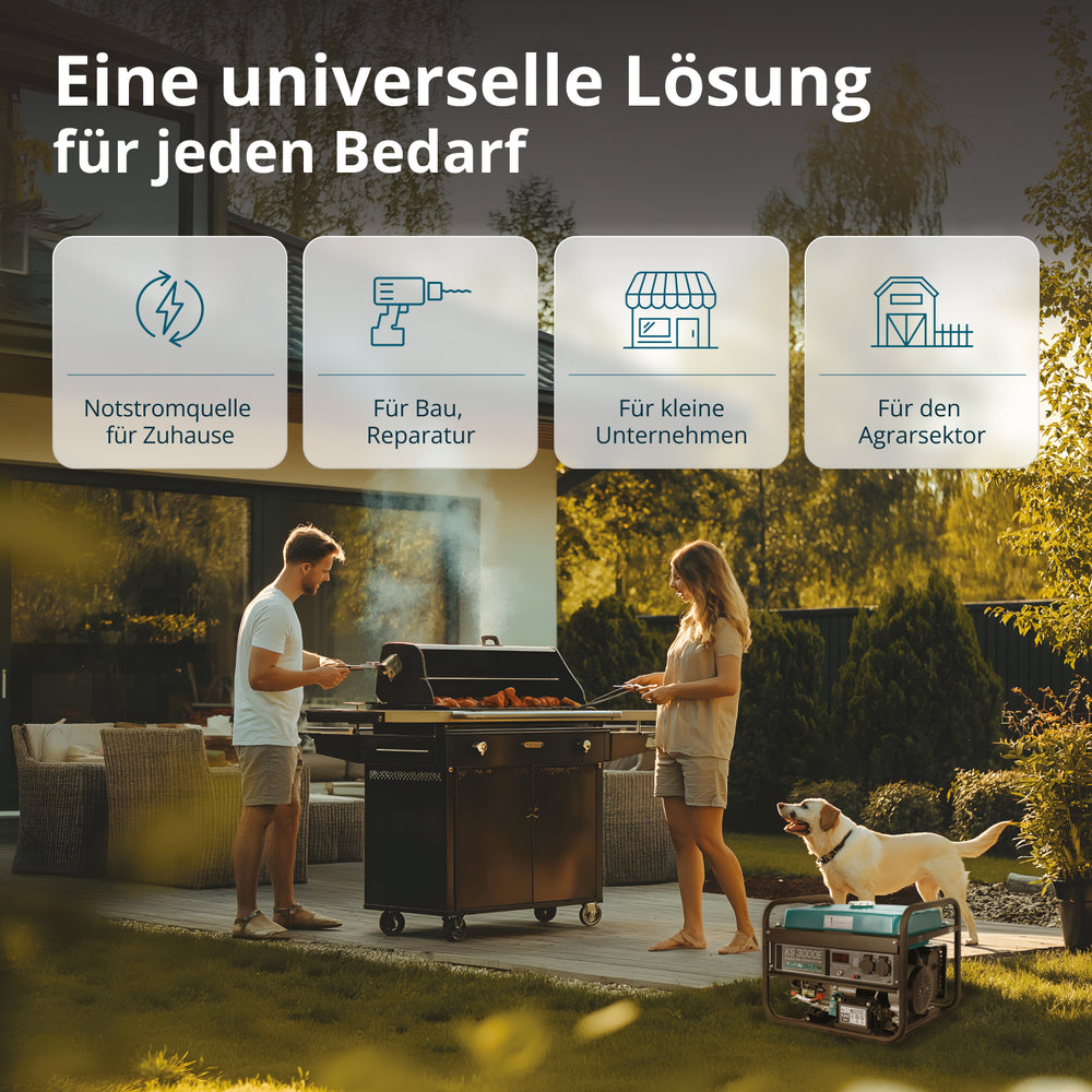Gerador a gasolina "Könner & Söhnen" KS 3000E