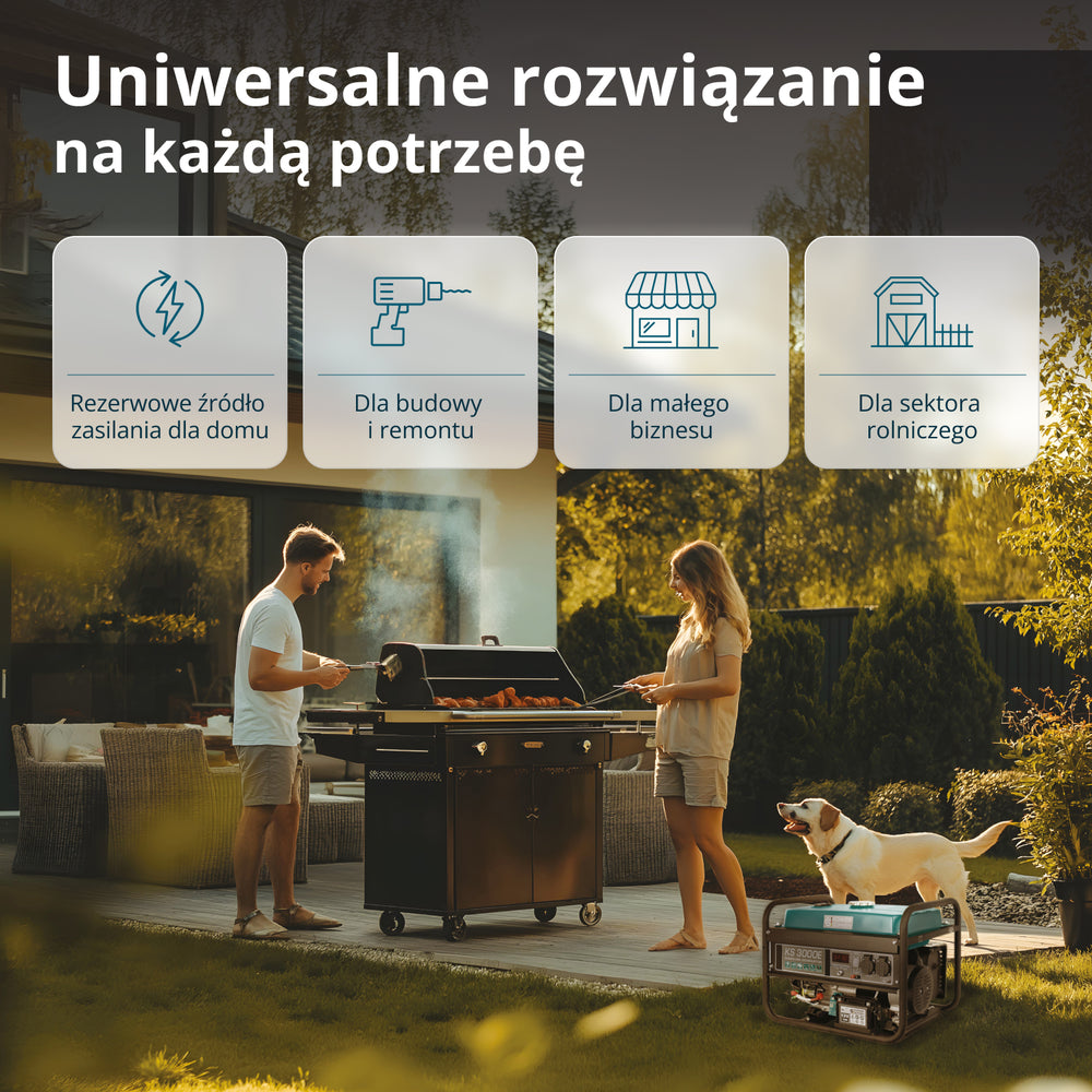 Generator benzynowy „Könner & Söhnen” KS 3000E