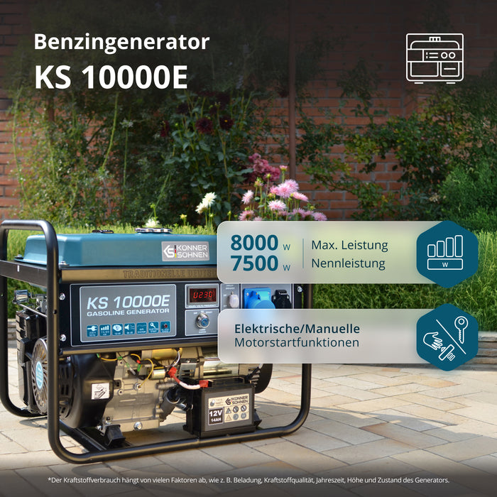 Benzin-Generator "Könner & Söhnen" KS 10000E