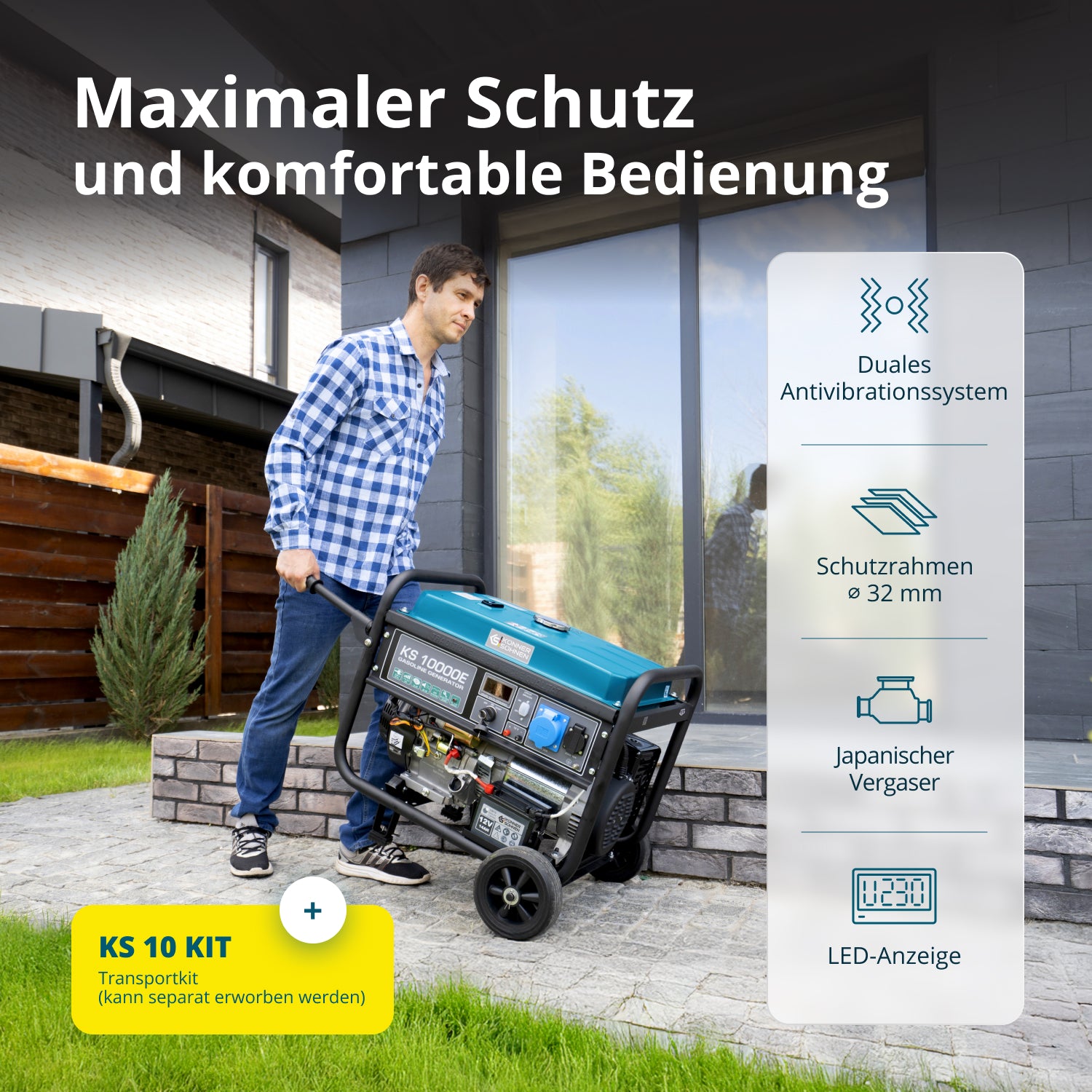 Benzin-Generator "Könner & Söhnen" KS 10000E