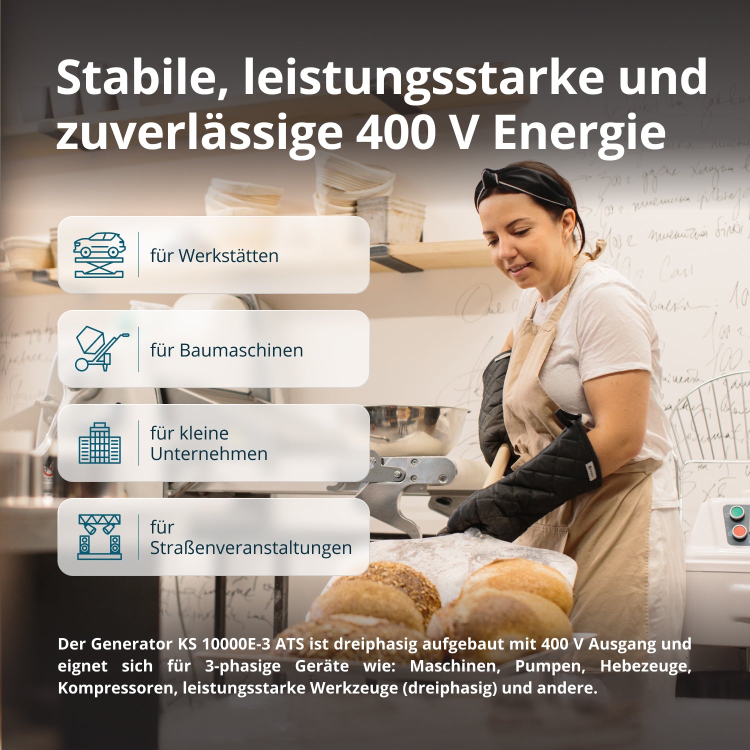 Benzínový generátor „Könner & Söhnen“ KS 10000E-3 ATS