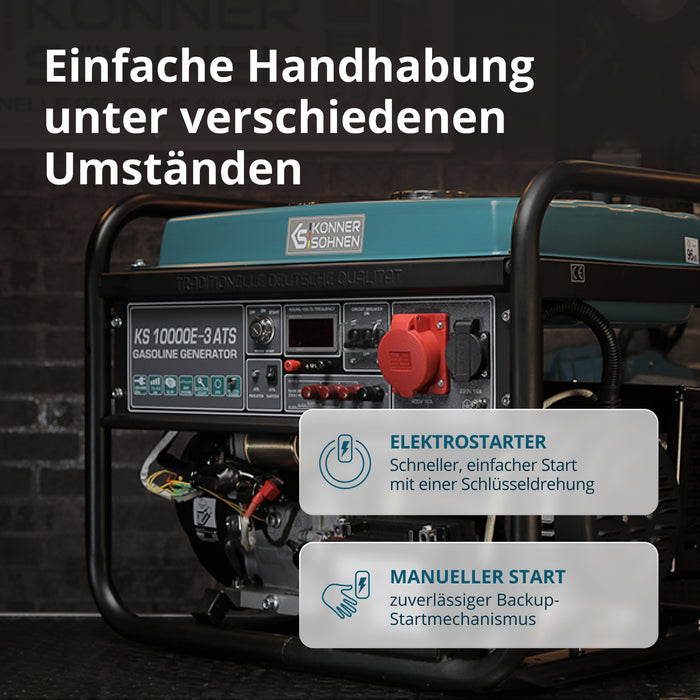 Bensinaggregat "Könner & Söhnen" KS 10000E-3 ATS