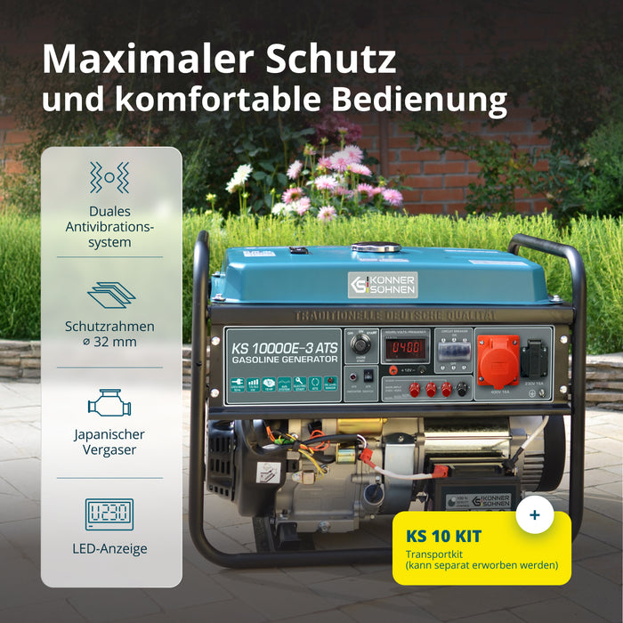 Bensinaggregat "Könner & Söhnen" KS 10000E-3 ATS