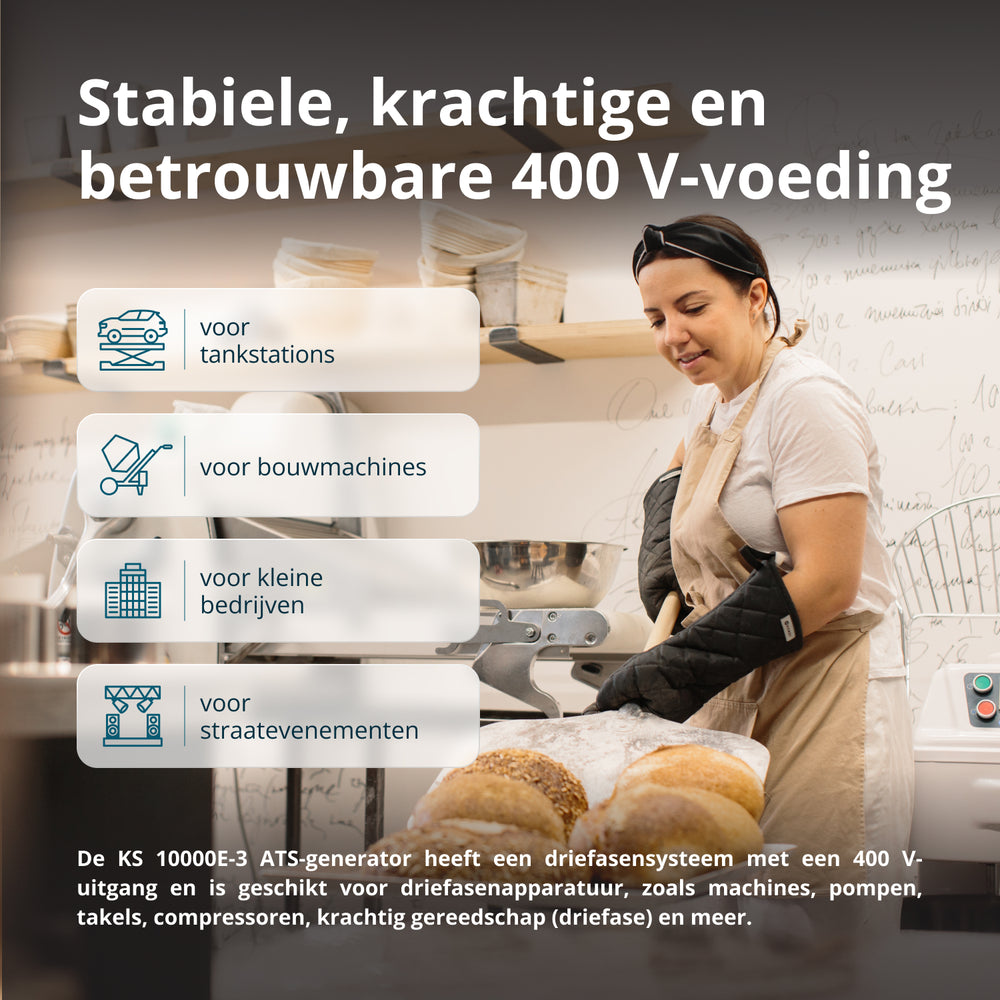 Benzinegenerator "Könner & Söhnen" KS 10000E-3 ATS