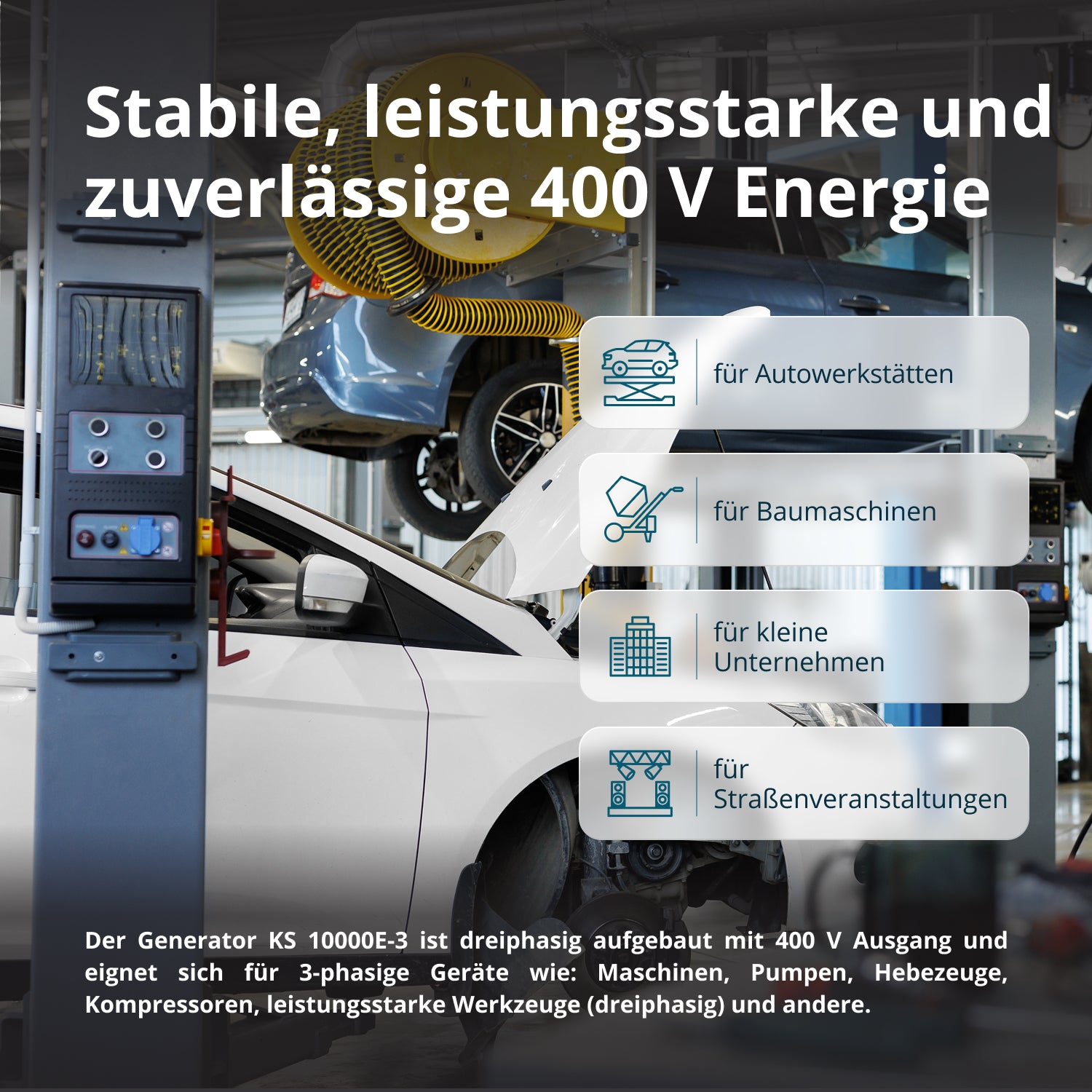 Benzingenerator "Könner & Söhnen" KS 10000E-3