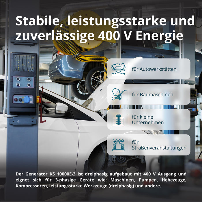 Benzingenerátor „Könner & Söhnen” KS 10000E-3
