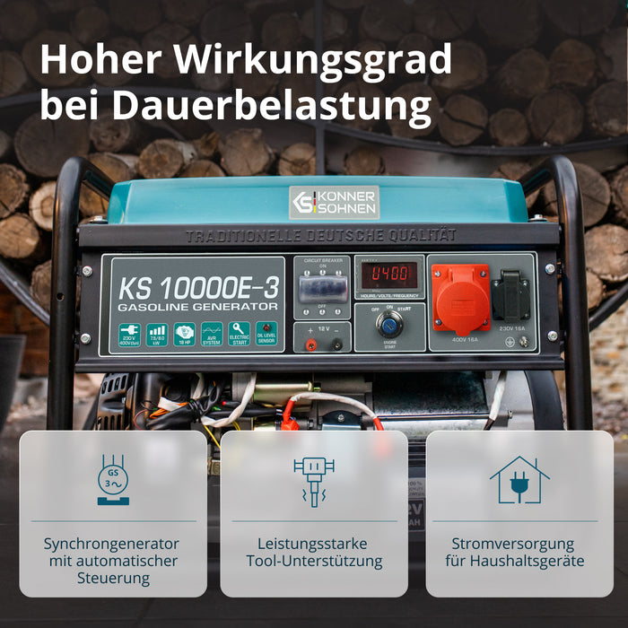 Benzingenerátor „Könner & Söhnen” KS 10000E-3