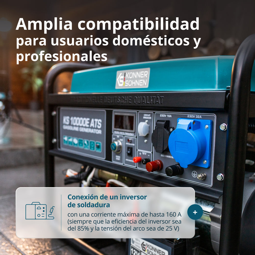 Generador de gasolina "Könner & Söhnen" KS 10000E ATS