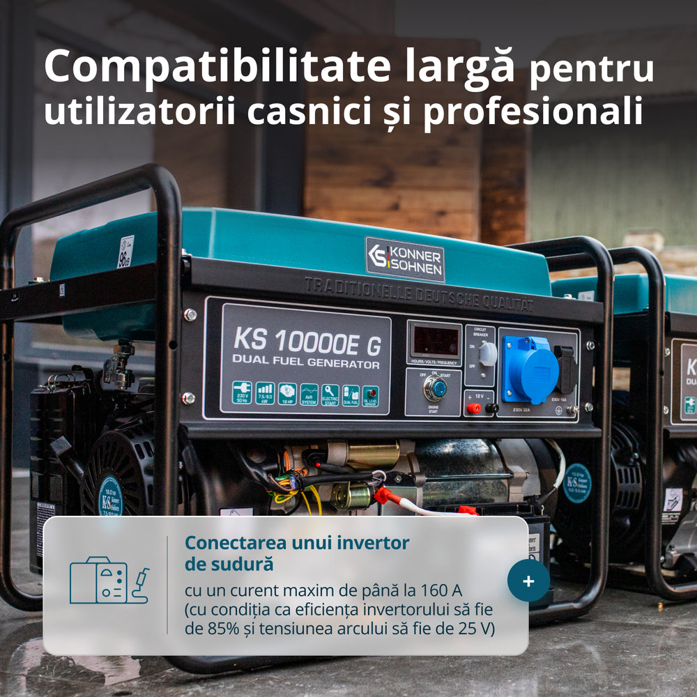 Generator GPL/Benzină „Könner & Söhnen” KS 10000E G