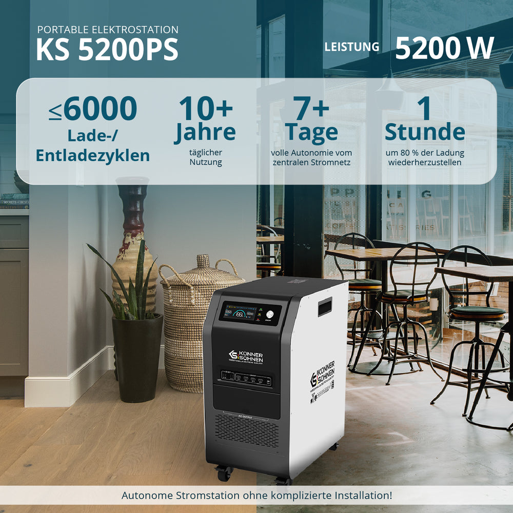 Φορητός Σταθμός Ενέργειας 3-σε-1 KS 5200PS