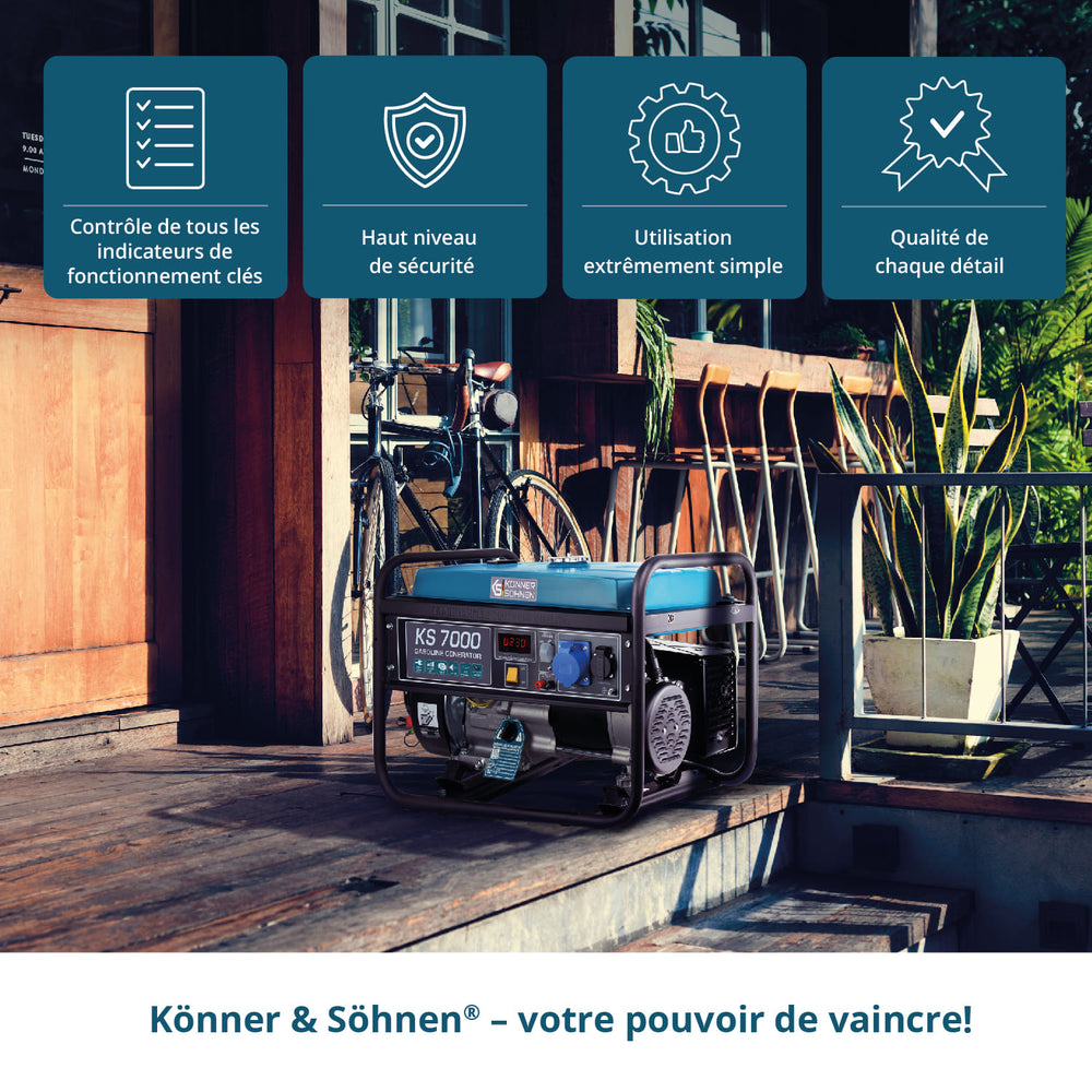 Groupe électrogène à essence "Könner & Söhnen" KS 7000