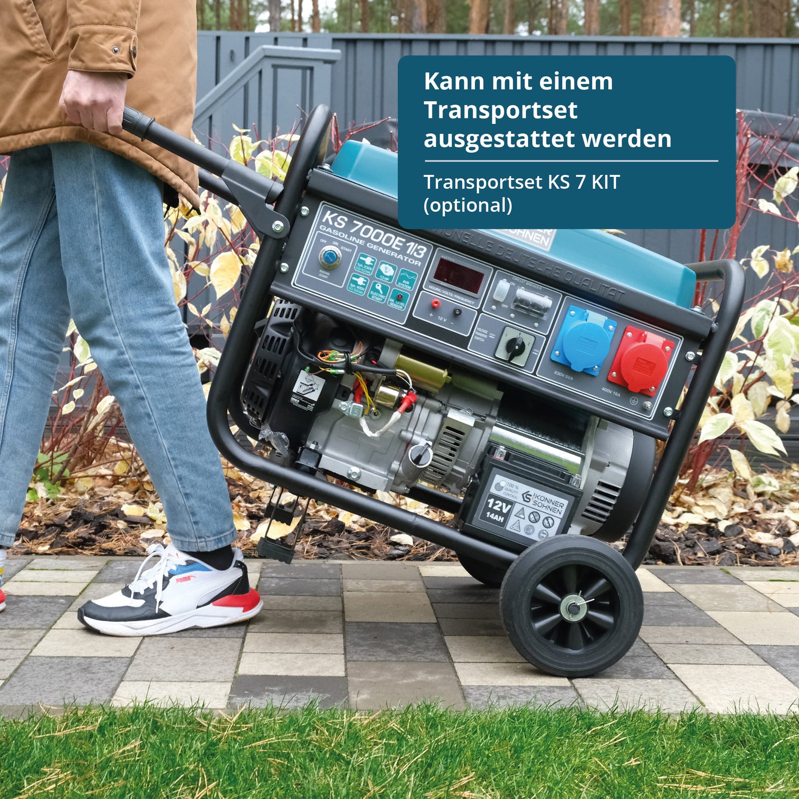 Benzínový generátor „Könner & Söhnen“ KS 7000E 1/3
