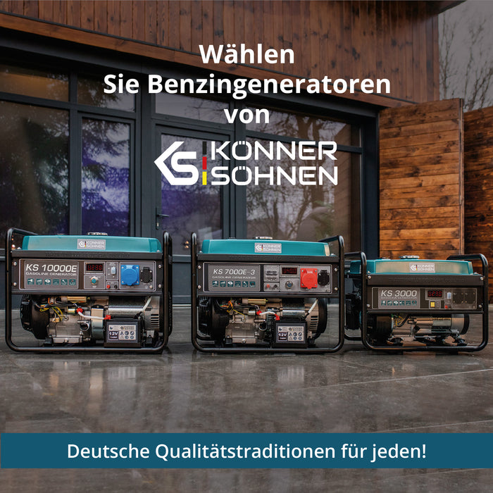 Gerador a gasolina "Könner & Söhnen" KS 7000E 1/3