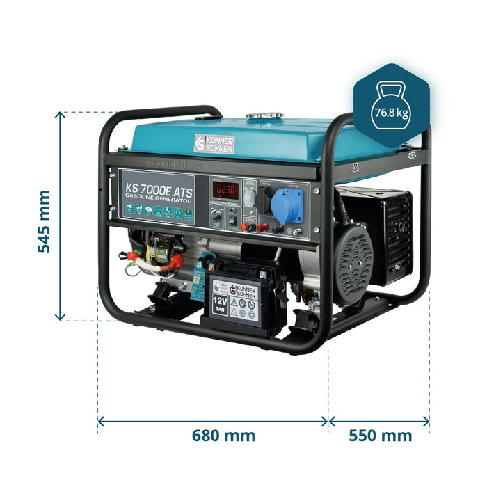 Gasoline generator "Könner & Söhnen" KS 7000E ATS