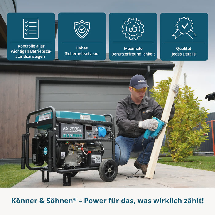 Benzínový generátor „Könner & Söhnen“ KS 7000E